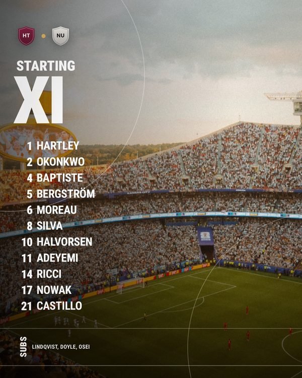 A starting eleven over a full-bleed action photograph.
